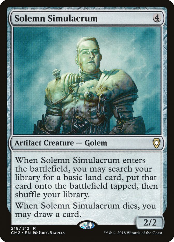 Solemn Simulacrum (218/312) [Commander Anthology Volume II] MTG Single Magic: The Gathering | Red Claw Gaming