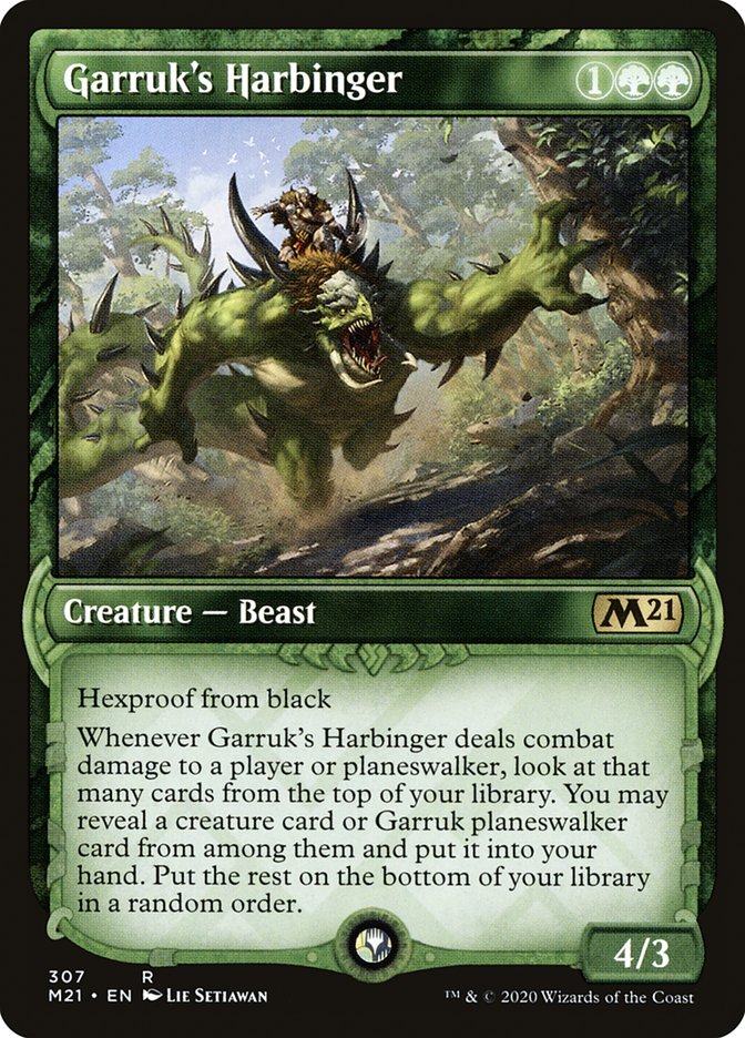 Garruk's Harbinger (Showcase) [Core Set 2021] MTG Single Magic: The Gathering | Red Claw Gaming