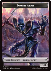 Rogue // Zombie Army Double-Sided Token [Reality Fracture Commander Tokens] | Red Claw Gaming