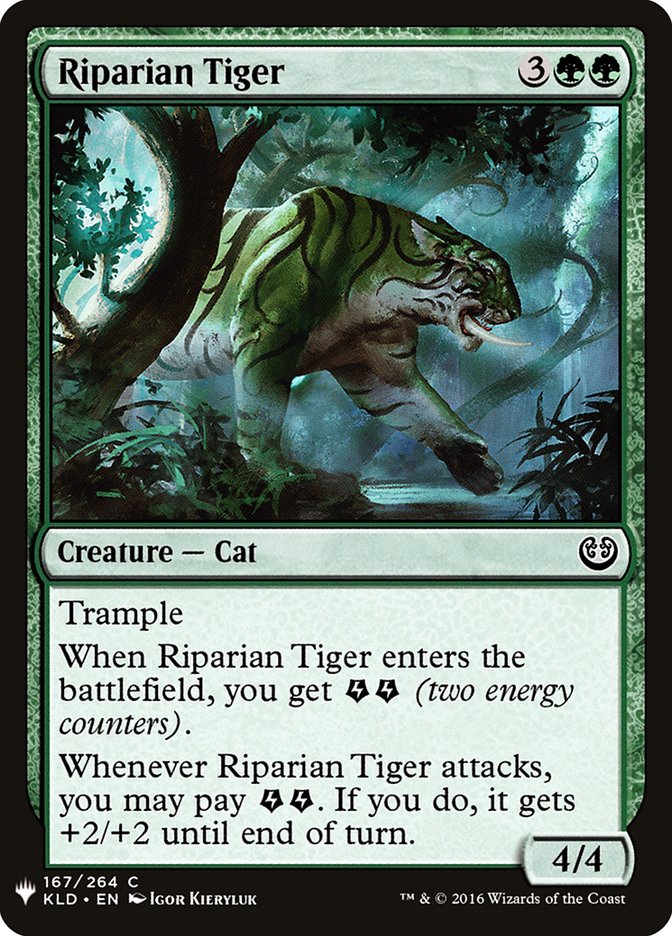 Riparian Tiger [Mystery Booster] MTG Single Magic: The Gathering | Red Claw Gaming