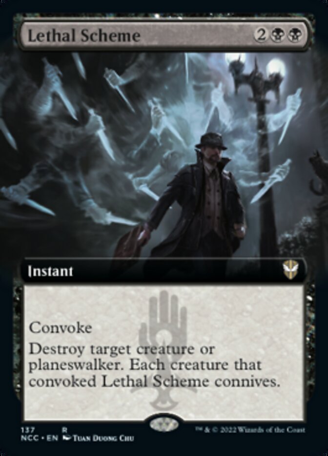 Lethal Scheme (Extended Art) [Streets of New Capenna Commander] MTG Single Magic: The Gathering | Red Claw Gaming