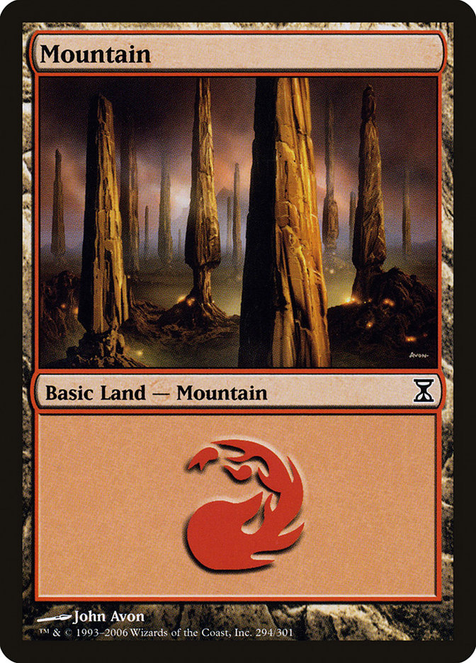 Mountain (294) [Time Spiral] MTG Single Magic: The Gathering | Red Claw Gaming