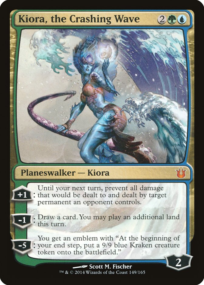 Kiora, the Crashing Wave [Born of the Gods] MTG Single Magic: The Gathering | Red Claw Gaming