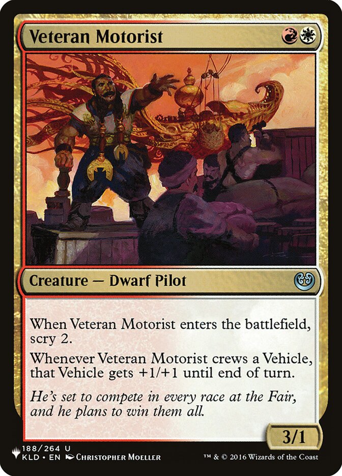 Veteran Motorist [The List] MTG Single Magic: The Gathering | Red Claw Gaming