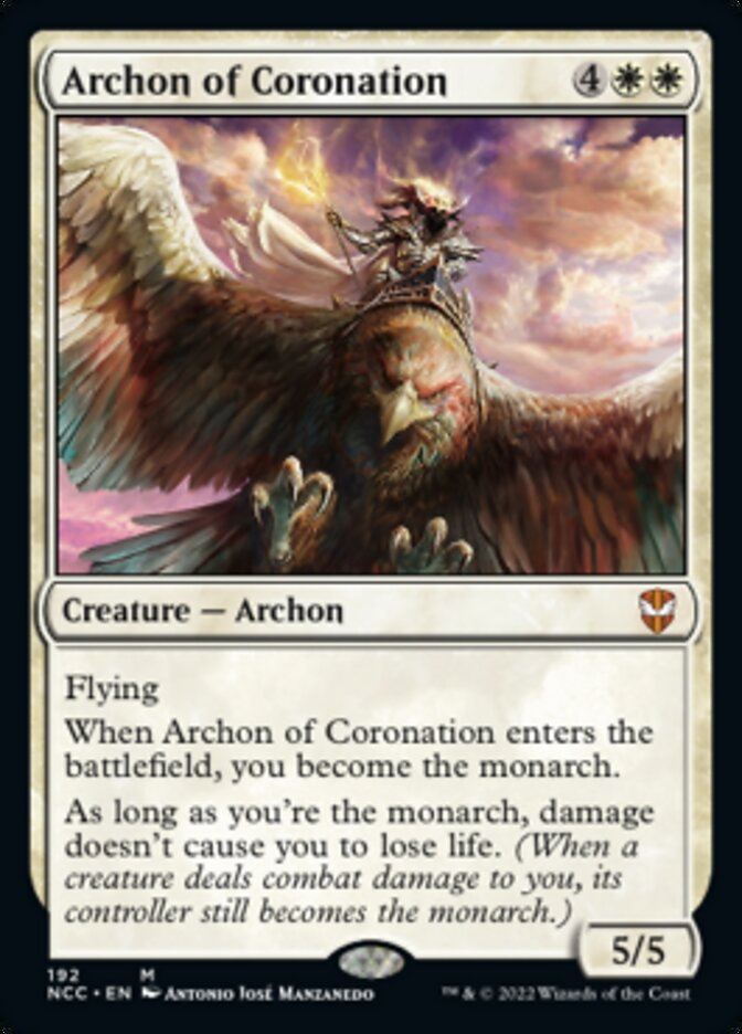 Archon of Coronation [Streets of New Capenna Commander] MTG Single Magic: The Gathering | Red Claw Gaming