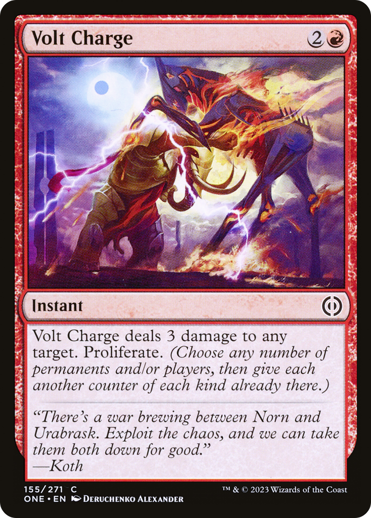 Volt Charge [Phyrexia: All Will Be One] MTG Single Magic: The Gathering | Red Claw Gaming
