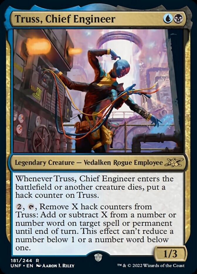 Truss, Chief Engineer [Unfinity] MTG Single Magic: The Gathering    | Red Claw Gaming