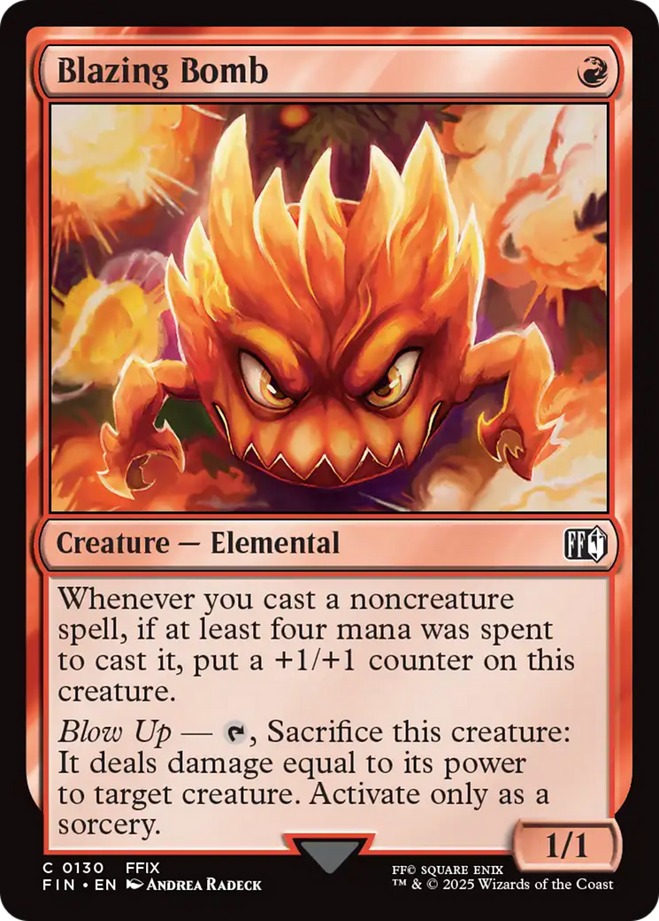 Blazing Bomb [FINAL FANTASY] MTG Single Magic: The Gathering | Red Claw Gaming