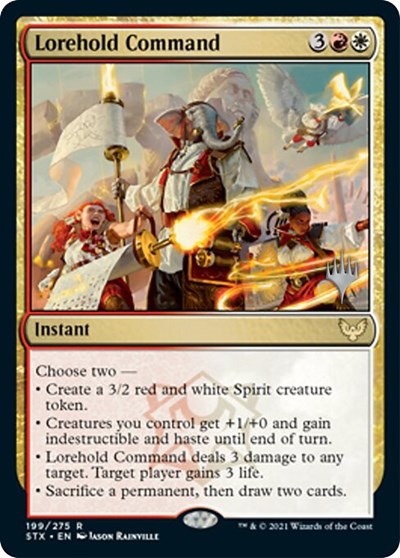 Lorehold Command (Promo Pack) [Strixhaven: School of Mages Promos] MTG Single Magic: The Gathering | Red Claw Gaming
