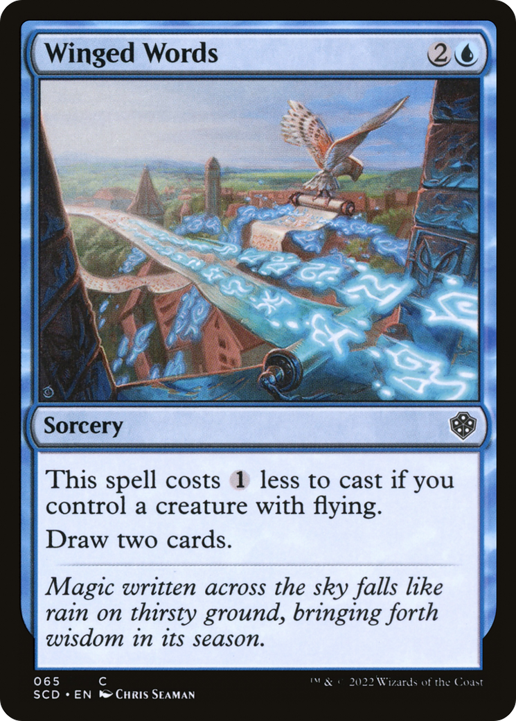 Winged Words [Starter Commander Decks] MTG Single Magic: The Gathering | Red Claw Gaming