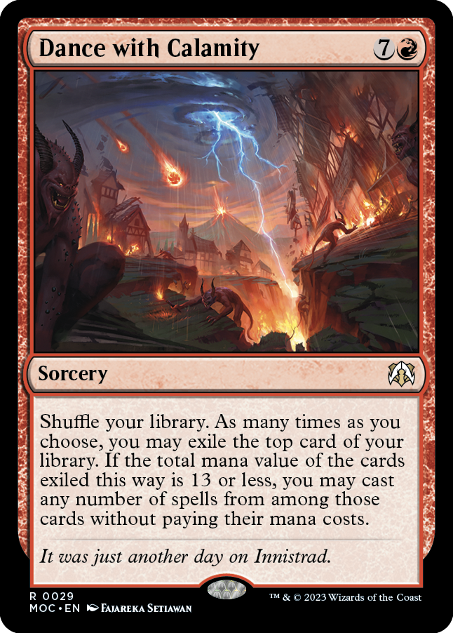 Dance with Calamity [March of the Machine Commander] MTG Single Magic: The Gathering | Red Claw Gaming