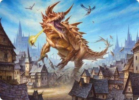 Tarrasque Art Card [Dungeons & Dragons: Adventures in the Forgotten Realms Art Series] MTG Single Magic: The Gathering | Red Claw Gaming
