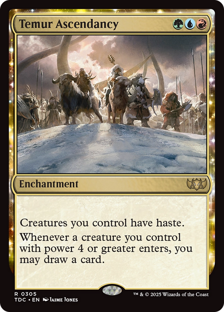 Temur Ascendancy [Tarkir: Dragonstorm Commander] MTG Single Magic: The Gathering | Red Claw Gaming