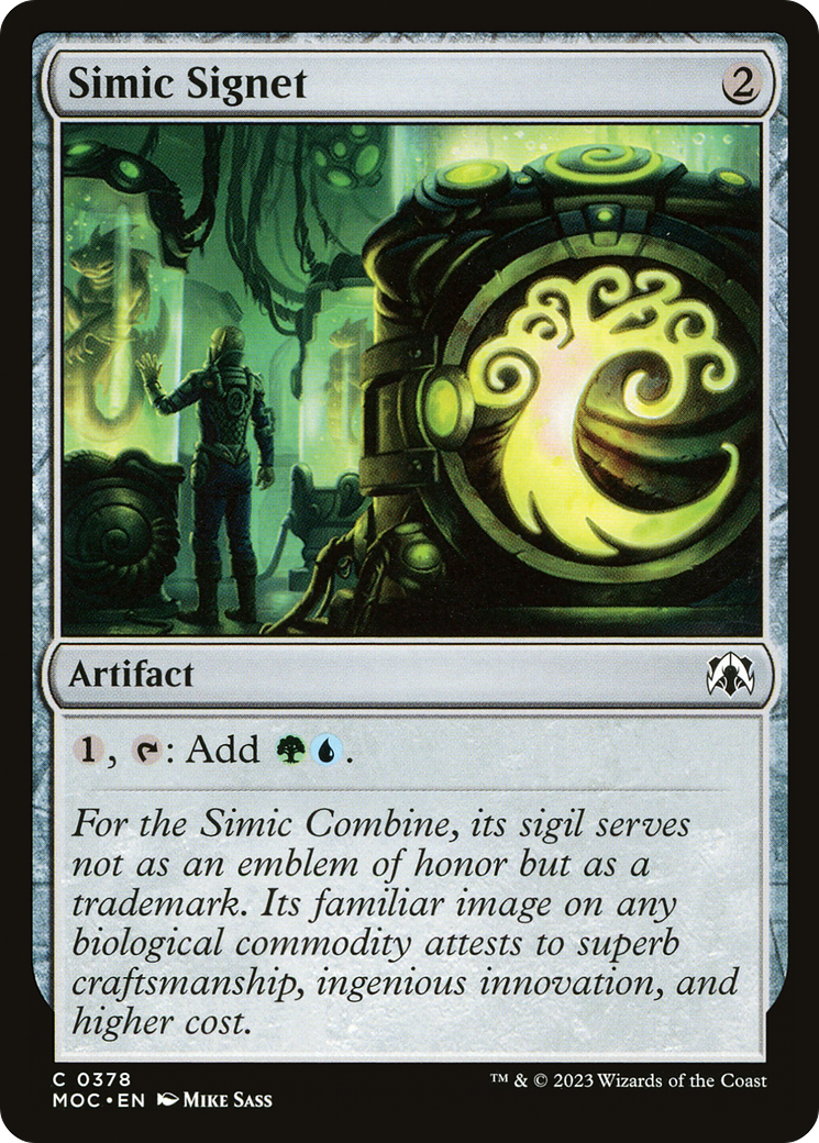 Simic Signet [March of the Machine Commander] MTG Single Magic: The Gathering | Red Claw Gaming
