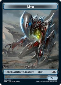 Myr (007) // Wolf Double-Sided Token [Double Masters Tokens] MTG Single Magic: The Gathering | Red Claw Gaming