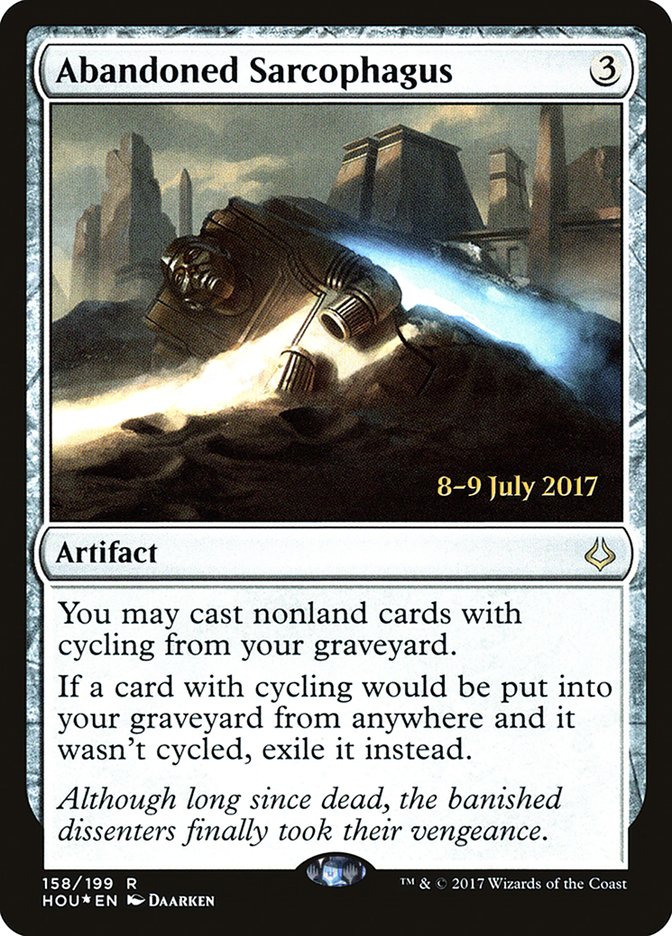 Abandoned Sarcophagus [Hour of Devastation Prerelease Promos] MTG Single Magic: The Gathering | Red Claw Gaming