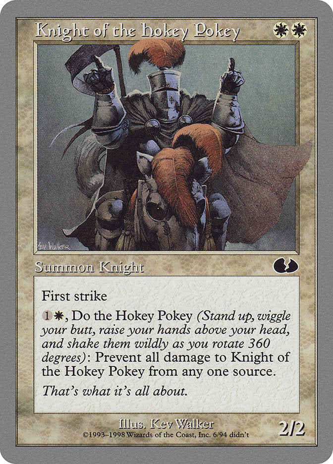 Knight of the Hokey Pokey [Unglued] MTG Single Magic: The Gathering | Red Claw Gaming