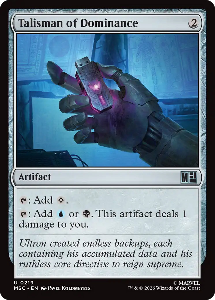Talisman of Dominance (Surge Foil) [Marvel Super Heroes Commander] | Red Claw Gaming
