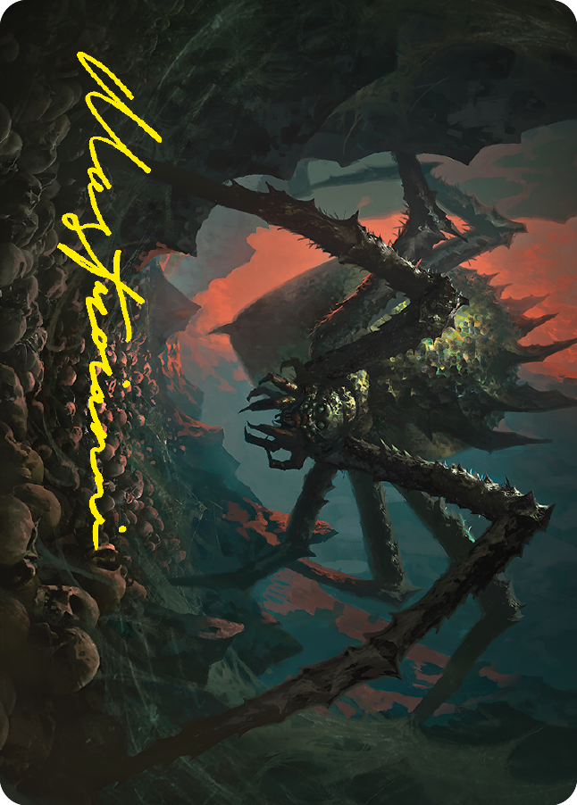 Shelob, Child of Ungoliant Art Card (Gold-Stamped Signature) [The Lord of the Rings: Tales of Middle-earth Art Series] MTG Single Magic: The Gathering | Red Claw Gaming
