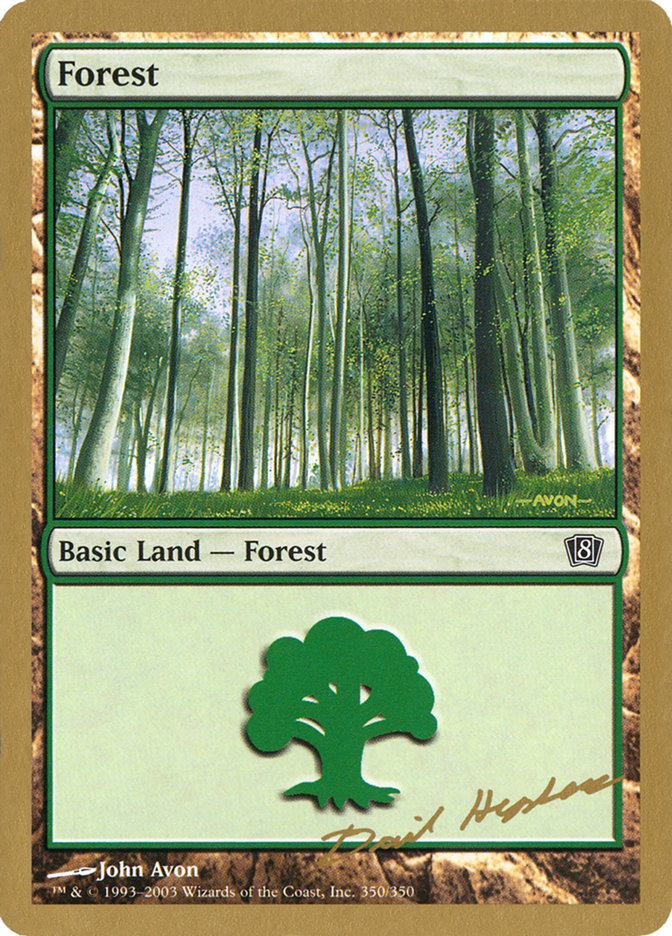 Forest (dh350) (Dave Humpherys) [World Championship Decks 2003] MTG Single Magic: The Gathering    | Red Claw Gaming