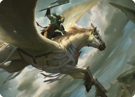 Cleaving Skyrider Art Card [Dominaria United Art Series] MTG Single Magic: The Gathering | Red Claw Gaming