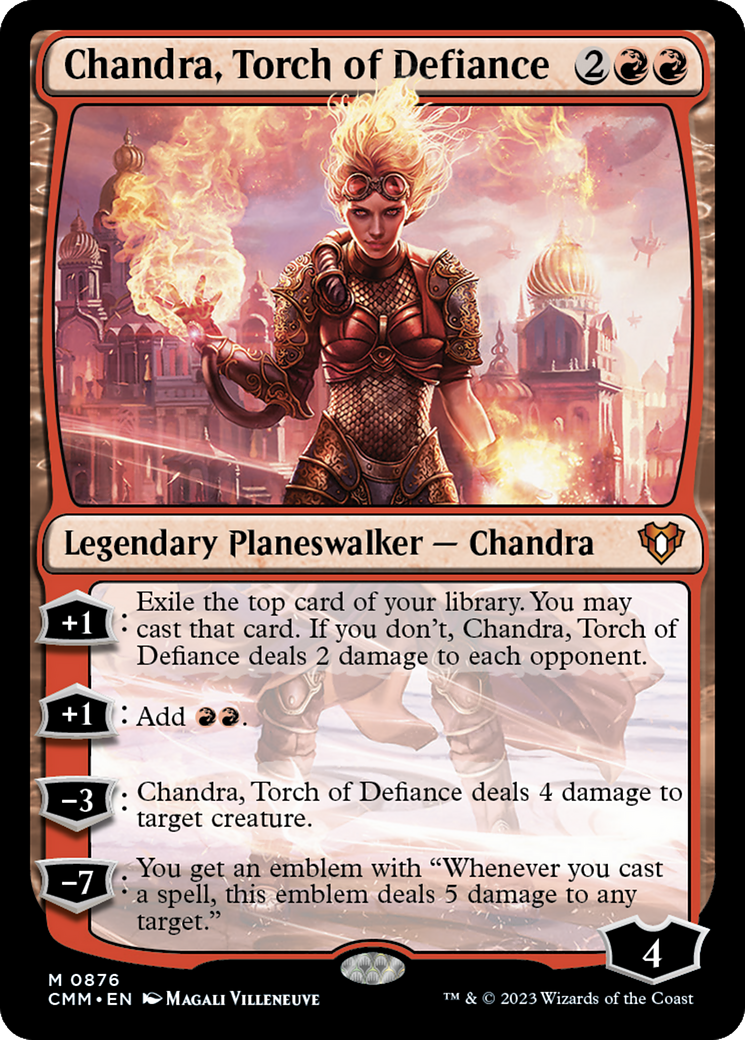 Chandra, Torch of Defiance [Commander Masters] MTG Single Magic: The Gathering | Red Claw Gaming
