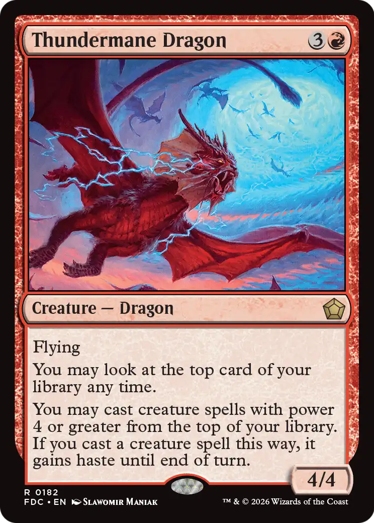 Thundermane Dragon [Foundations Commander] | Red Claw Gaming