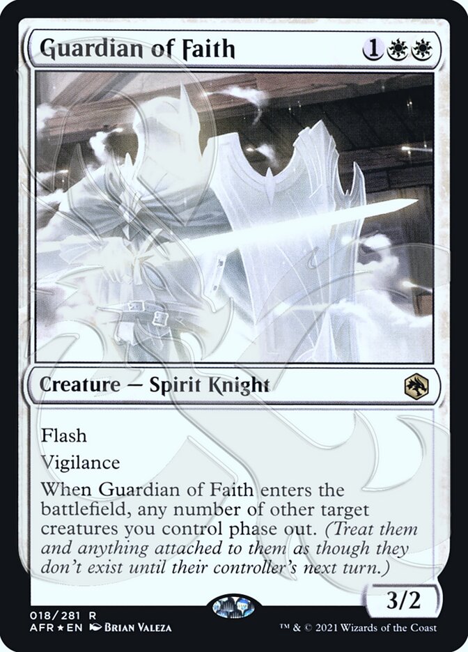 Guardian of Faith (Ampersand Promo) [Dungeons & Dragons: Adventures in the Forgotten Realms Promos] MTG Single Magic: The Gathering | Red Claw Gaming