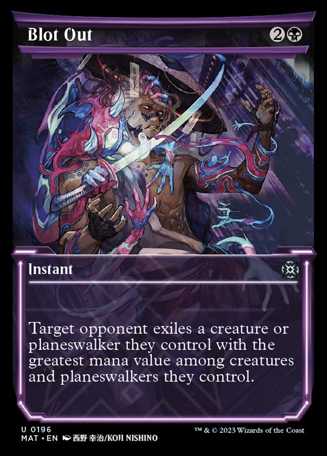 Blot Out (Showcase Halo Foil) [March of the Machine: The Aftermath] MTG Single Magic: The Gathering | Red Claw Gaming