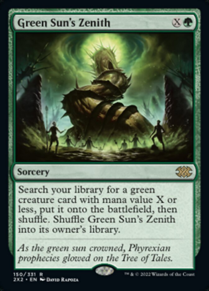 Green Sun's Zenith [Double Masters 2022] MTG Single Magic: The Gathering    | Red Claw Gaming