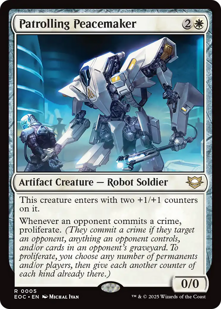 Patrolling Peacemaker [Edge of Eternities Commander] MTG Single Magic: The Gathering | Red Claw Gaming