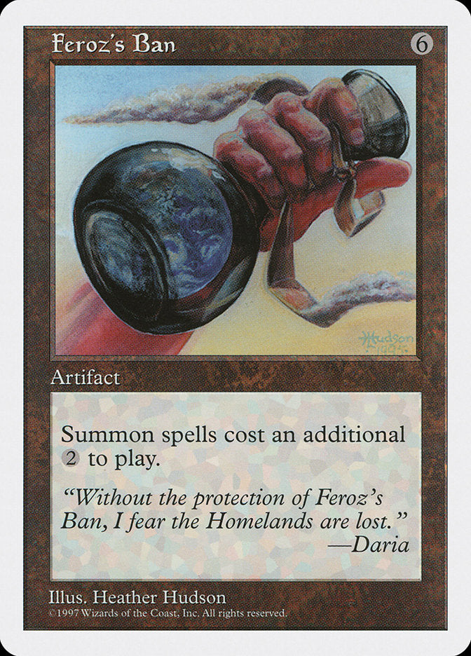 Feroz's Ban [Fifth Edition] MTG Single Magic: The Gathering | Red Claw Gaming