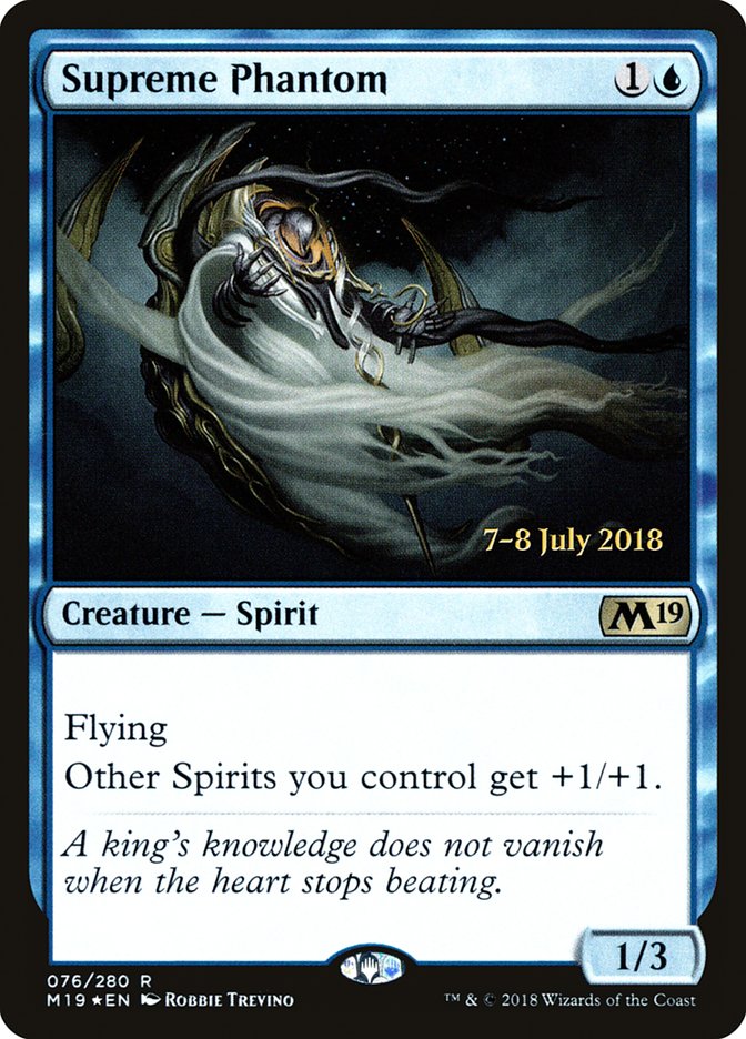 Supreme Phantom [Core Set 2019 Prerelease Promos] MTG Single Magic: The Gathering | Red Claw Gaming