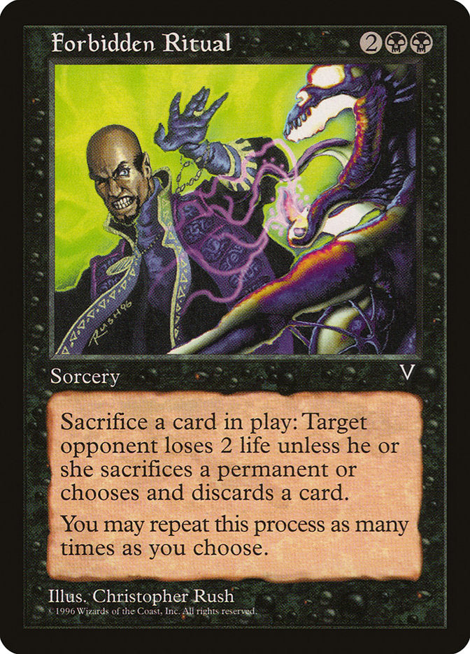 Forbidden Ritual [Visions] MTG Single Magic: The Gathering | Red Claw Gaming