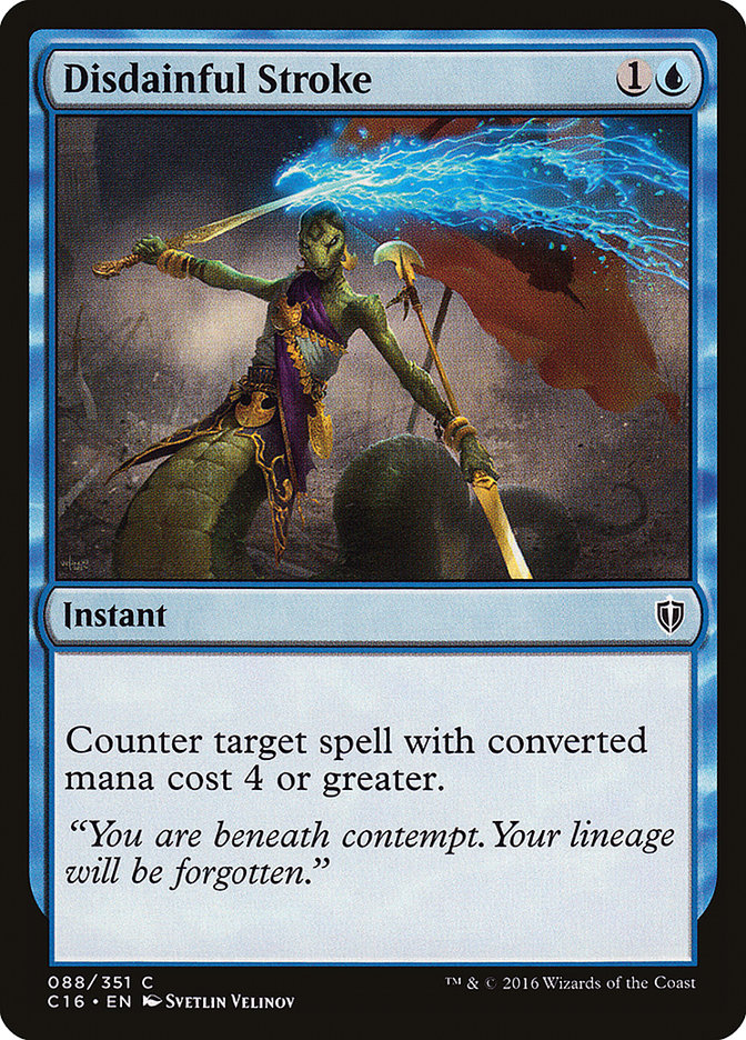 Disdainful Stroke [Commander 2016] MTG Single Magic: The Gathering | Red Claw Gaming