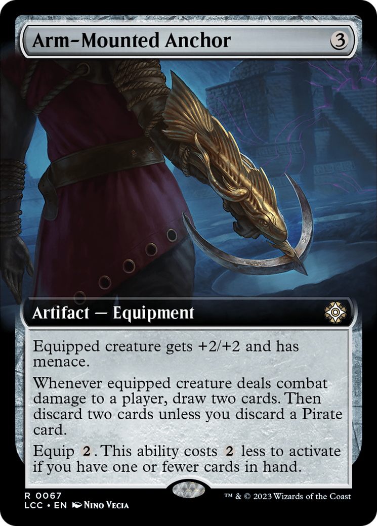 Arm-Mounted Anchor (Extended Art) [The Lost Caverns of Ixalan Commander] MTG Single Magic: The Gathering | Red Claw Gaming