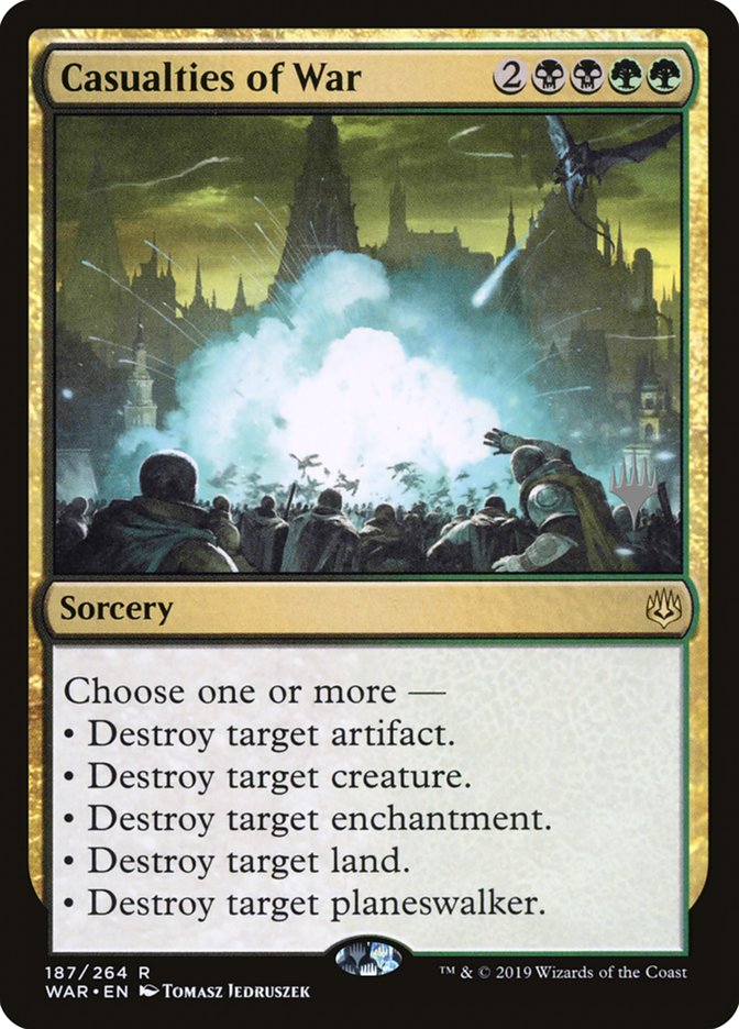 Casualties of War (Promo Pack) [War of the Spark Promos] MTG Single Magic: The Gathering | Red Claw Gaming