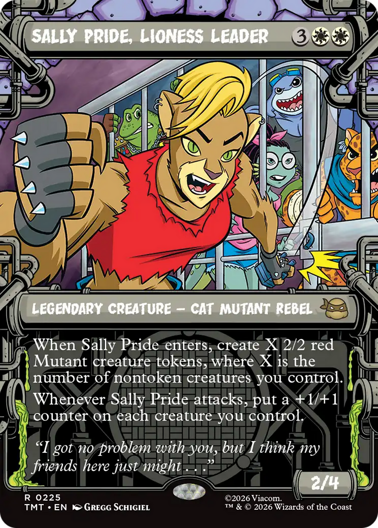 Sally Pride, Lioness Leader (Showcase) [Teenage Mutant Ninja Turtles] MTG Single Magic: The Gathering | Red Claw Gaming