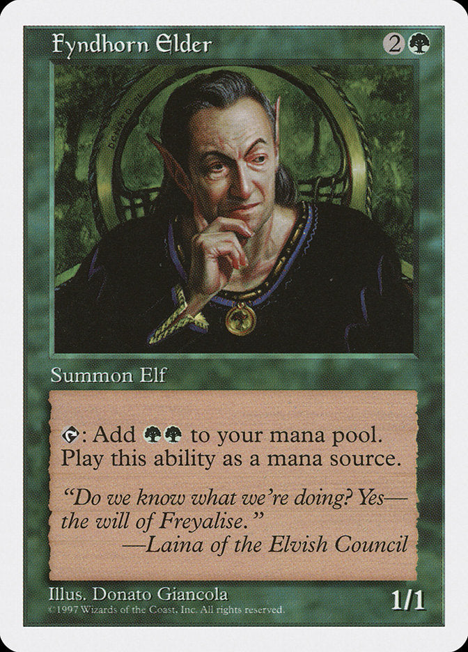 Fyndhorn Elder [Fifth Edition] MTG Single Magic: The Gathering | Red Claw Gaming