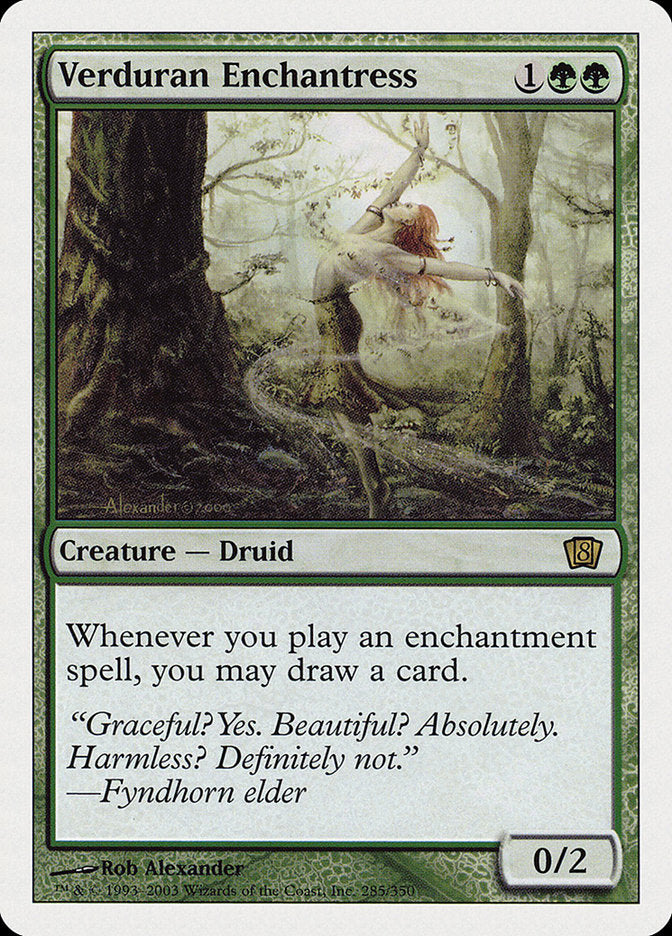 Verduran Enchantress [Eighth Edition] MTG Single Magic: The Gathering | Red Claw Gaming
