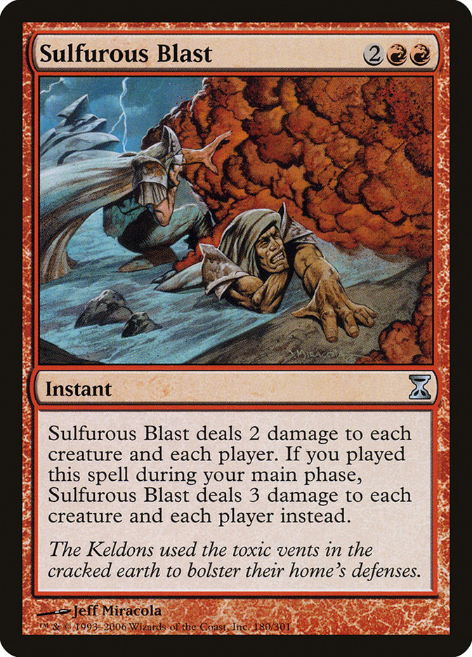 Sulfurous Blast [Time Spiral] MTG Single Magic: The Gathering | Red Claw Gaming