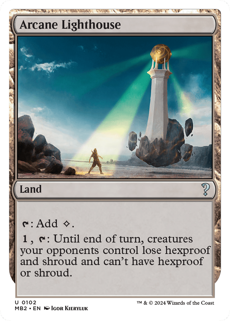 Arcane Lighthouse (White Border) [Mystery Booster 2] MTG Single Magic: The Gathering | Red Claw Gaming