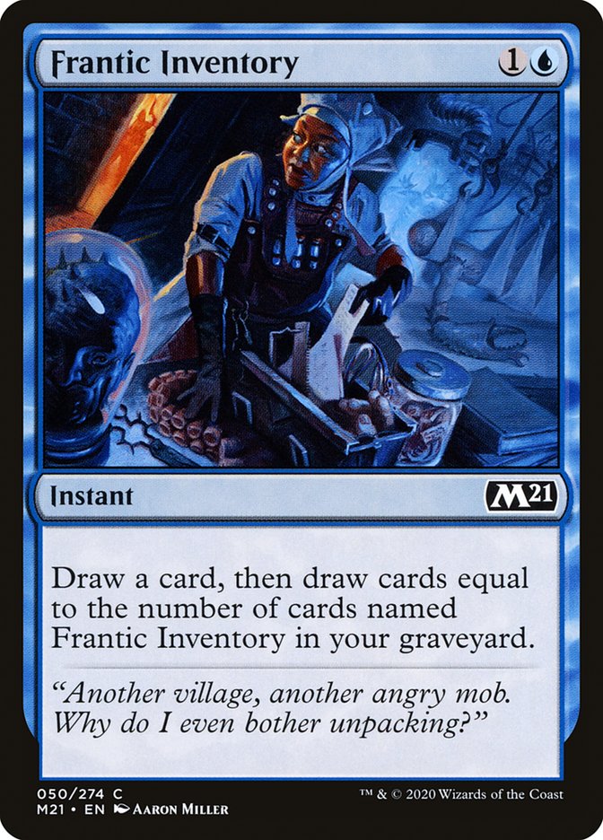 Frantic Inventory [Core Set 2021] MTG Single Magic: The Gathering | Red Claw Gaming