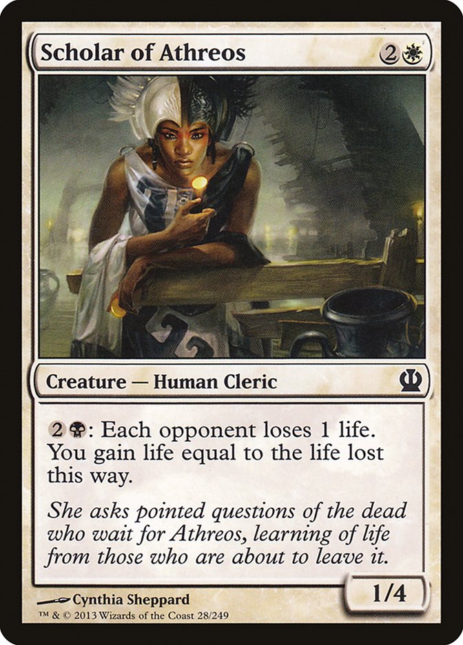 Scholar of Athreos [Theros] MTG Single Magic: The Gathering | Red Claw Gaming