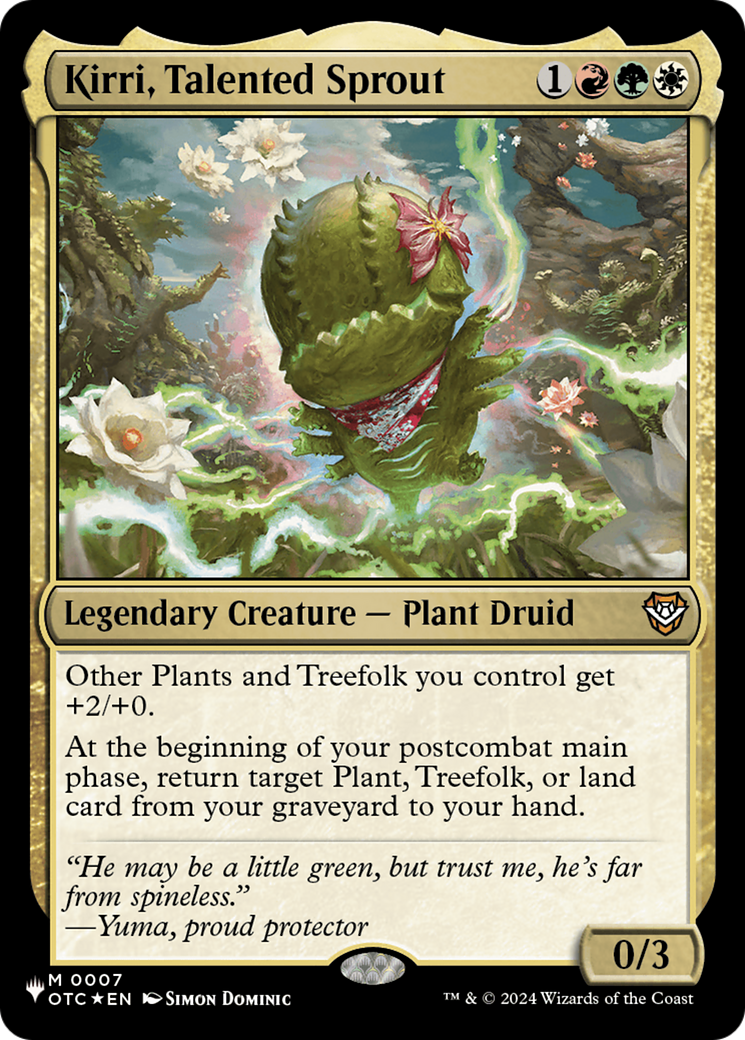 Kirri, Talented Sprout (OTC) [The List] MTG Single Magic: The Gathering | Red Claw Gaming