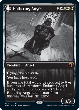Enduring Angel // Angelic Enforcer [Innistrad: Double Feature] MTG Single Magic: The Gathering | Red Claw Gaming