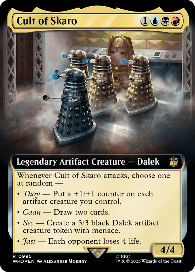 Cult of Skaro (Extended Art) (Surge Foil) [Doctor Who] MTG Single Magic: The Gathering    | Red Claw Gaming