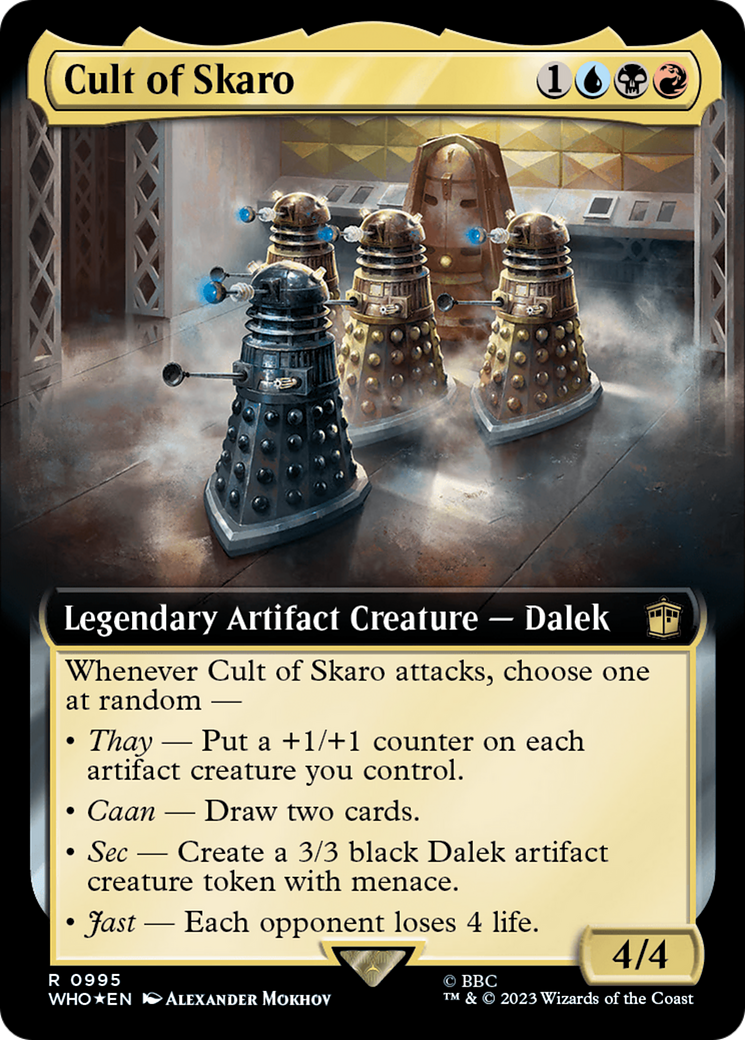Cult of Skaro (Extended Art) (Surge Foil) [Doctor Who] MTG Single Magic: The Gathering | Red Claw Gaming