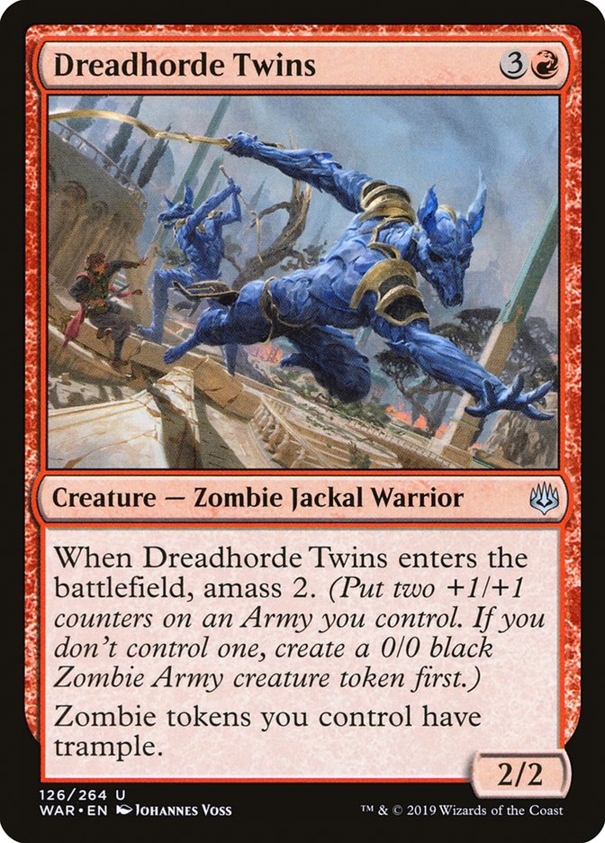 Dreadhorde Twins [War of the Spark] MTG Single Magic: The Gathering | Red Claw Gaming