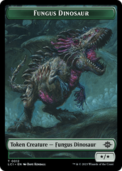 Fungus Dinosaur // Gnome Soldier Double-Sided Token [The Lost Caverns of Ixalan Tokens] MTG Single Magic: The Gathering | Red Claw Gaming